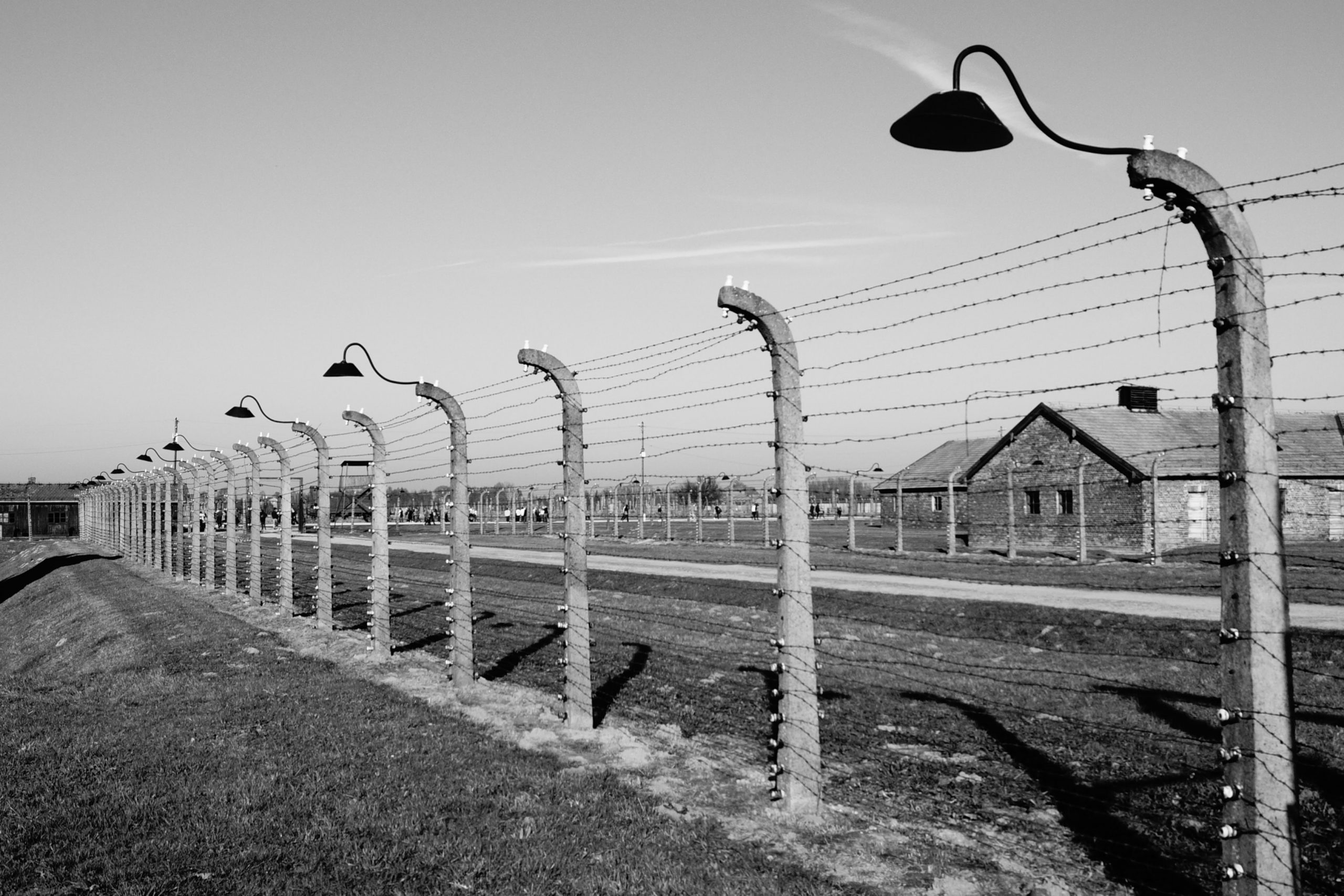 The gate into Auschwitz
